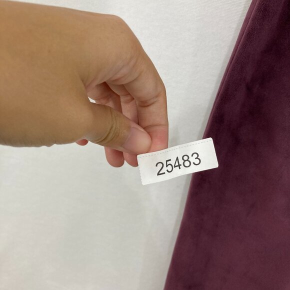 New Victoria's Secret size XL Velour Jogger Pants in Burgundy Slouchy Comfy - Picture 10 of 10